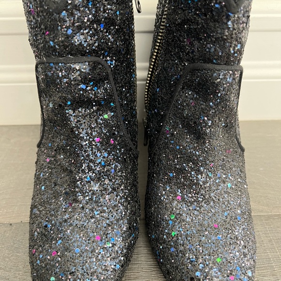 Boden Blue Sparkle Ankle Boot Size 38/ US 7 - Picture 8 of 12